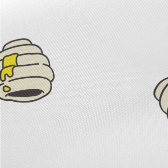 Hand Drawn Cartoon Honeycomb Twill