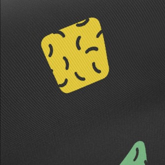 Colorful Geometric Shapes Twill