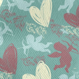 Cupid And Love Silhouette Standard Corduroy