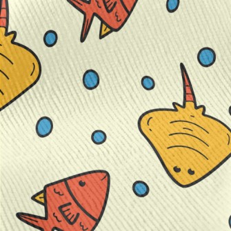 Tropical Fish And Stingrays Standard Corduroy