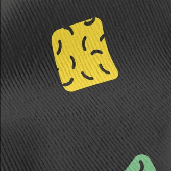 Colorful Geometric Shapes Standard Corduroy