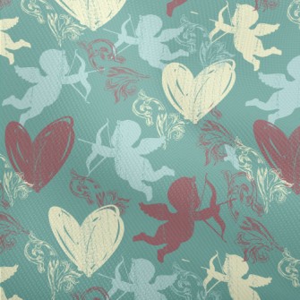 Cupid And Love Silhouette Dobby