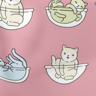 Colorful Playing Cats Stretch Ponte