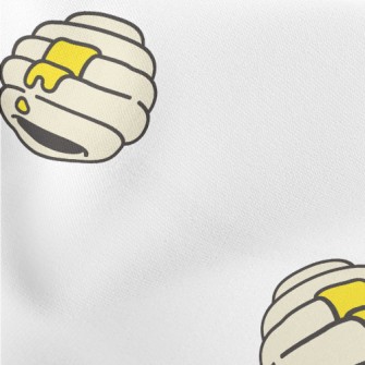 Hand Drawn Cartoon Honeycomb Stretch Ponte