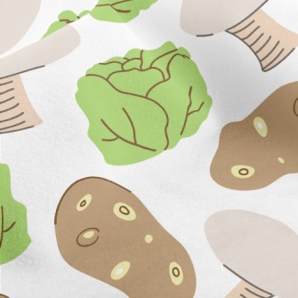Cabbage, Potato, And Mushroom Micro Fleece
