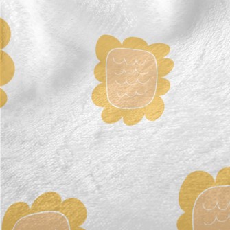 Simple Hand Drawn Sunflower Minky