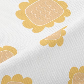 Simple Hand Drawn Sunflower Piqué