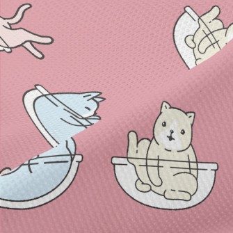 Colorful Playing Cats Piqué