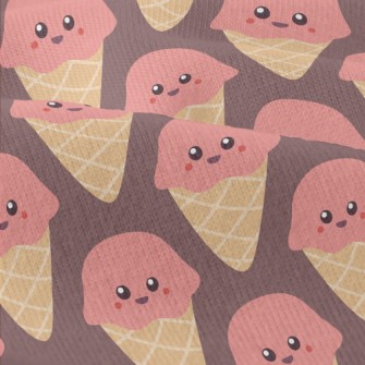 Smiling Strawberry Ice Cream Modern Jersey