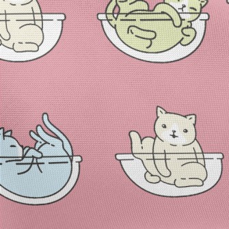 Colorful Playing Cats Pongee