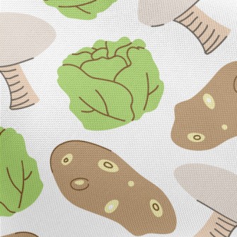 Cabbage, Potato, And Mushroom Pongee