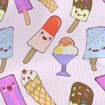 Cartoon Lively Ice Cream Stretch Jersey