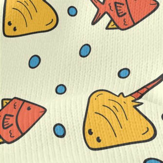 Tropical Fish And Stingrays Stretch Jersey