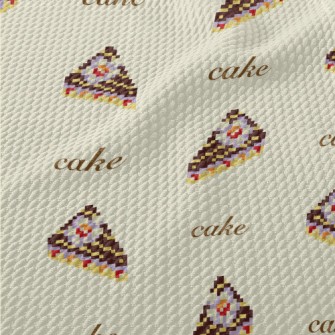 Pixel Delicious Cake Birdseye Piqué