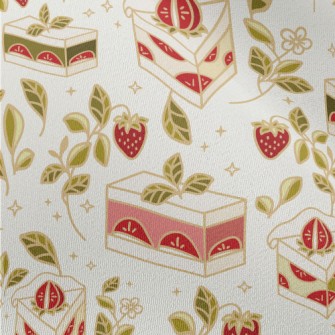 Golden Edge Strawberry Cake Chiffon