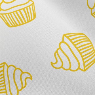 Simple Yellow Line Cup Cake Chiffon