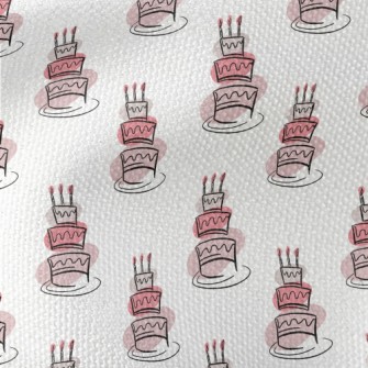 Simple Birthday Cake Waterproof Canvas