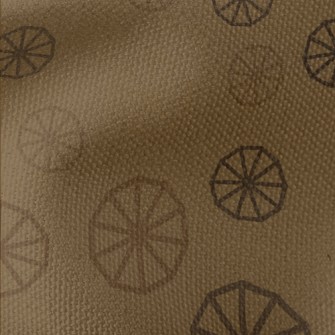 Wheel Shape Pattern Waterproof Canvas