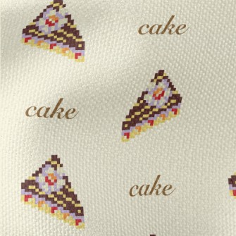 Pixel Delicious Cake Waterproof Canvas