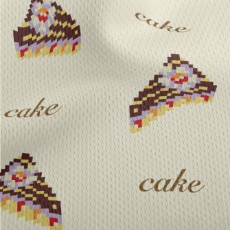 Pixel Delicious Cake Athletic Mesh Flat Back