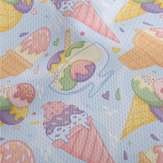 Cute Colorful Powdered Sugar I Athletic Mesh Flat Back