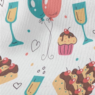 Birthday Cherry Cake Champagne Terry