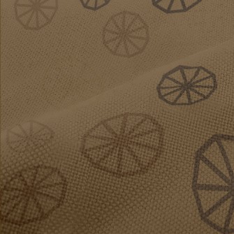Wheel Shape Pattern Performance Linen