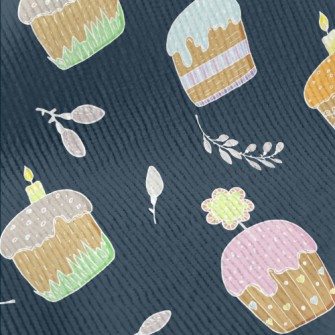 Heart Flower Candle Cake Standard Corduroy