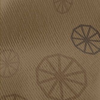 Wheel Shape Pattern Standard Corduroy