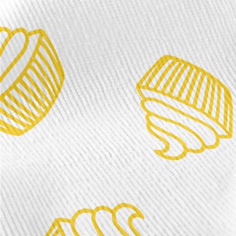 Simple Yellow Line Cup Cake Standard Corduroy