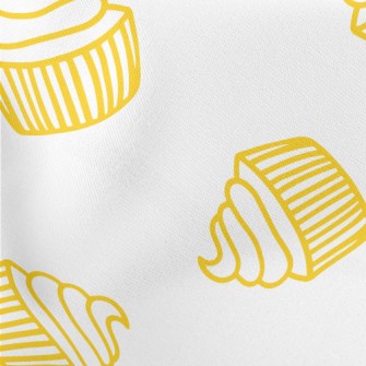 Simple Yellow Line Cup Cake Stretch Ponte