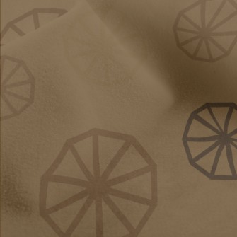 Wheel Shape Pattern Micro Fleece