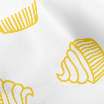 Simple Yellow Line Cup Cake Micro Fleece