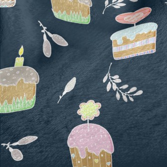 Heart Flower Candle Cake Minky