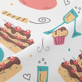 Birthday Cherry Cake Champagne Piqué