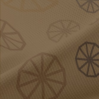 Wheel Shape Pattern Piqué