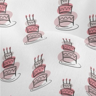 Simple Birthday Cake Lightweight Performance Linen