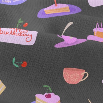 Birthday Cake With Cherry In C Modern Jersey