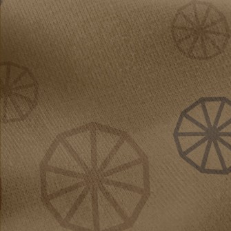 Wheel Shape Pattern Jersey Backed Fleece