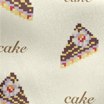 Pixel Delicious Cake Jersey Backed Fleece