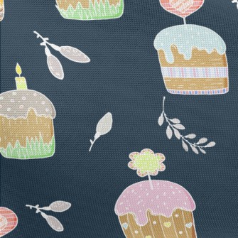 Heart Flower Candle Cake Pongee