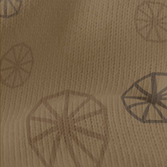 Wheel Shape Pattern Stretch Jersey