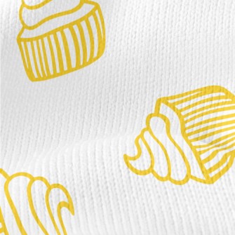 Simple Yellow Line Cup Cake Stretch Jersey