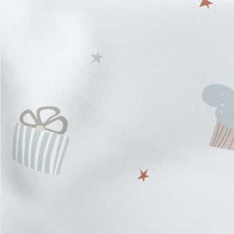 Birthday Cake And Gifts Lightweight Cotton Poplin