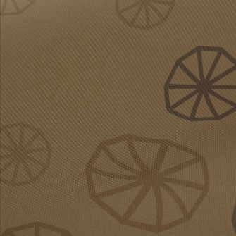 Wheel Shape Pattern Midweight Cotton Poplin