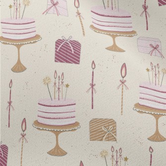 Birthday Cake And Gifts Chiffon