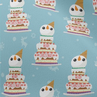 Christmas Snowman Cake Chiffon