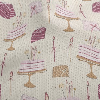 Birthday Cake And Gifts Athletic Mesh Flat Back