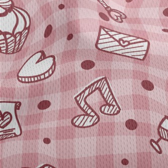 Love Cake Envelope Notes Athletic Mesh Flat Back