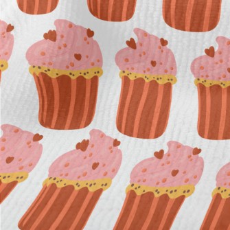 Pink Heart Cup Cake Terry